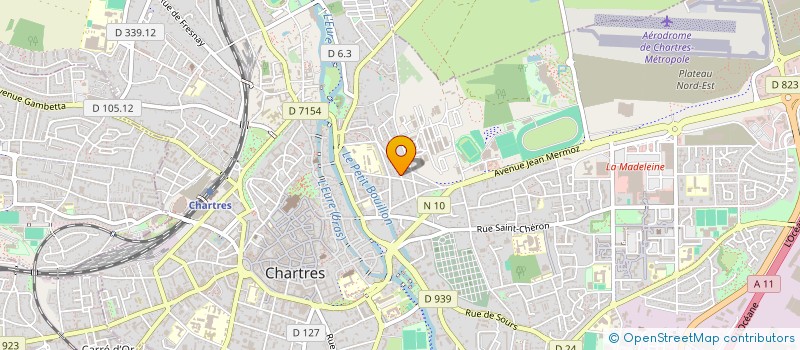 localisation de l'entreprise CHARTRES ECOLOGIE POUR UNE AGGLOMERATION SOLIDAIRE, RESPONSABLE ET CREATIVE à CHARTRES