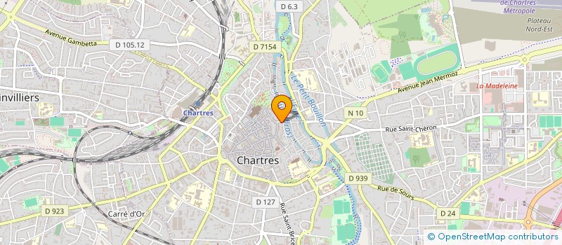 localisation de l'entreprise CHARTRES EDITION PUBLICITE à CHARTRES