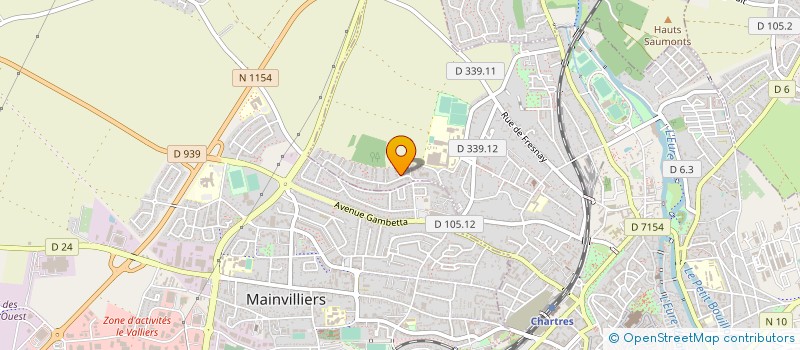 localisation de l'entreprise CHARTRES HANDISPORT ET LOISIRS à CHARTRES