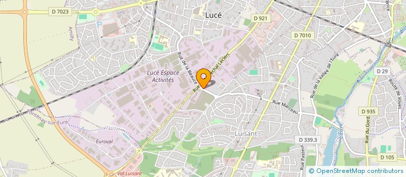 localisation de l'entreprise CHARTRES TAXIS RADIO 2000 à LUISANT