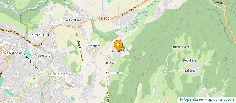 localisation de l'entreprise CHARTREUSE  COUBLEVIE