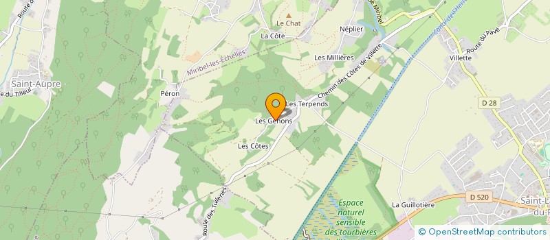 localisation de l'entreprise CHARTREUSE ALIMENTATION PAYSANNE  SAINT-LAURENT-DU-PONT