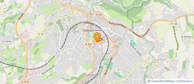 localisation de l'entreprise CHARTREUSE CALCULS BETON ARME  VOIRON