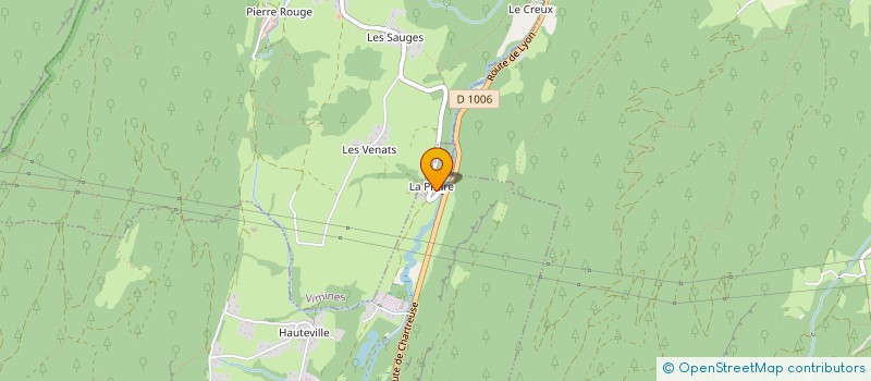 localisation de l'entreprise CHARTREUSE ENTRETIEN  SAINT-THIBAUD-DE-COUZ