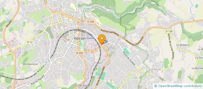 localisation de l'entreprise CHARTREUSE HERBORISTERIE  VOIRON