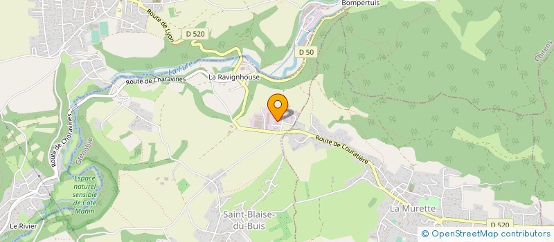 localisation de l'entreprise CHARTREUSE PLOMBERIE CHAUFFAGE  SAINT-BLAISE-DU-BUIS