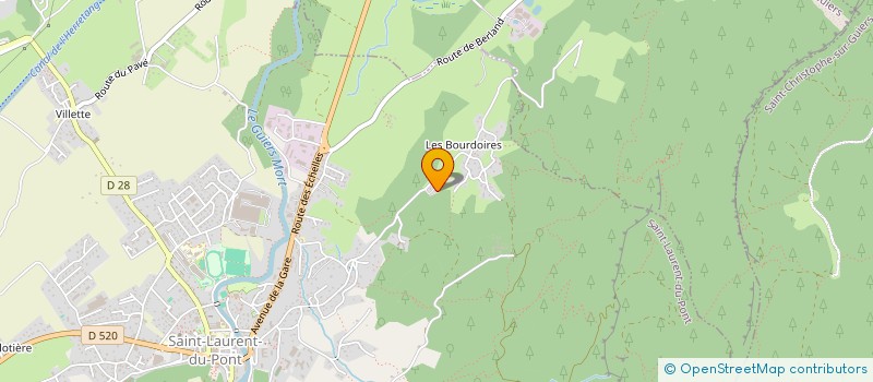 localisation de l'entreprise CHARTREUSE PROJET'  SAINT-LAURENT-DU-PONT