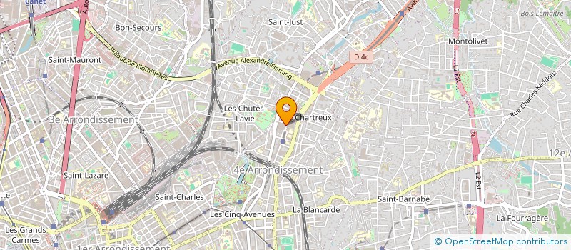 localisation de l'entreprise CHARTREUX MEDICAL à MARSEILLE 4EME