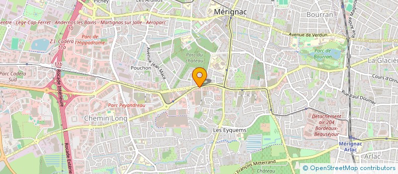 localisation de l'entreprise CHARTRONS INVEST  MERIGNAC