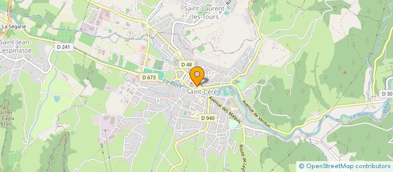 localisation de l'entreprise CHARTROU  SAINT-CERE