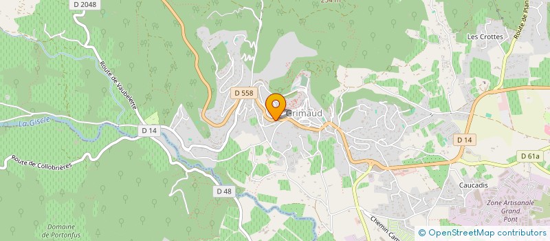 localisation de l'entreprise CHARUS à GRIMAUD