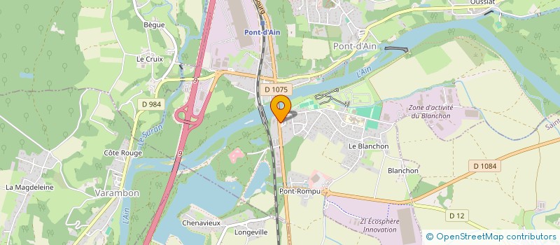 localisation de l'entreprise CHARVAZ INVEST  PONT-D'AIN