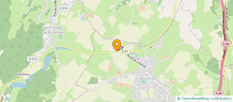 localisation de l'entreprise CHARVET.CEJL  BIZONNES