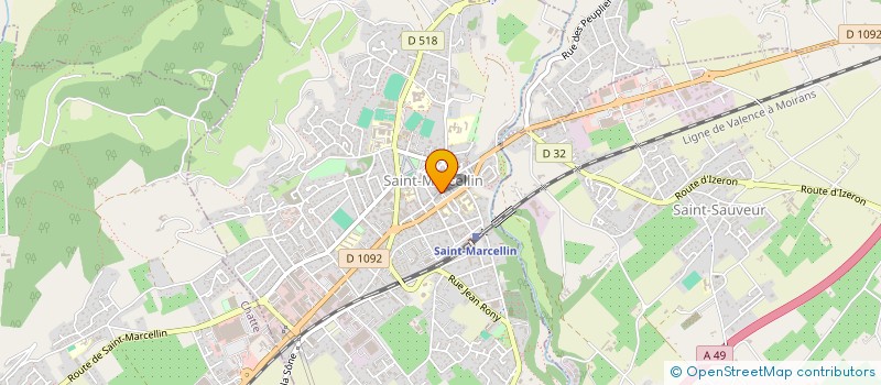 localisation de l'entreprise CHARVET ERIC BOUCHERIE CHARCUTERIE  SAINT-MARCELLIN