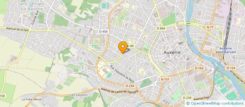 localisation de l'entreprise CHARVIN à AUXERRE
