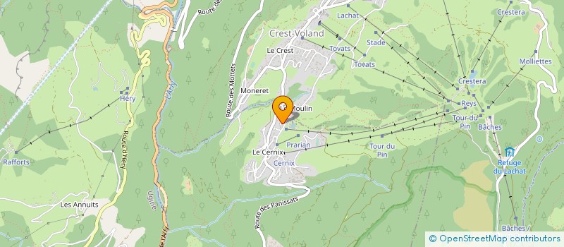 localisation de l'entreprise CHARVIN CERNIX  COHENNOZ