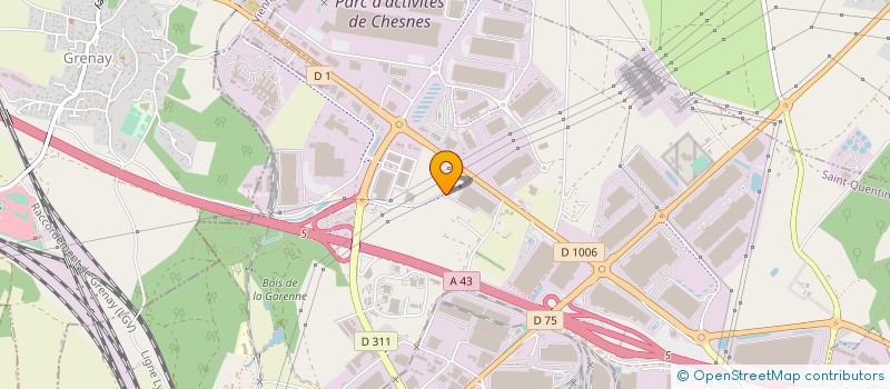 localisation de l'entreprise CHARVIN LOGISTIQUES à SAINT-QUENTIN-FALLAVIER