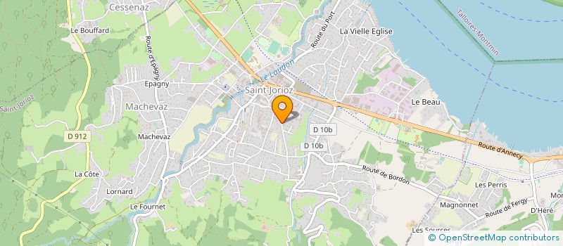 localisation de l'entreprise CHARVIN PEINTURE  SAINT-JORIOZ