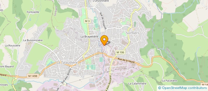 localisation de l'entreprise CHARVIN SA à SORBIERS