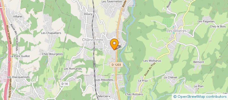 localisation de l'entreprise CHARVOFRAIS à CHARVONNEX