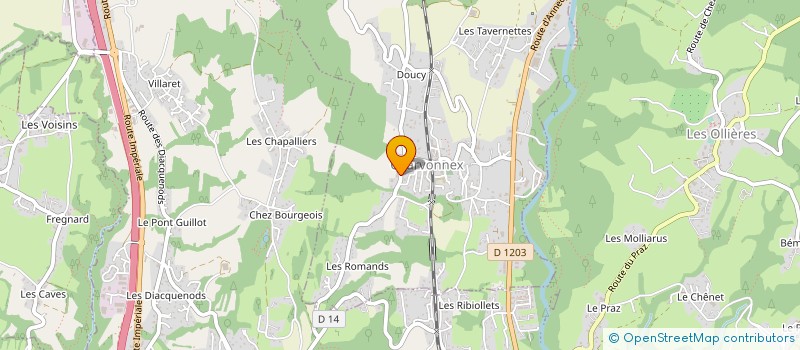 localisation de l'entreprise CHARVONNEX TRANSPORTS à CHARVONNEX