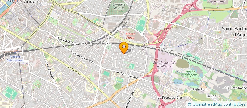 localisation de l'entreprise CHAS à ANGERS