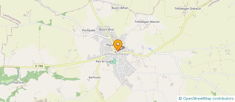 localisation de l'entreprise CHAS DU  LANHOUARNEAU