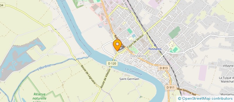 localisation de l'entreprise CHASAM  TONNEINS