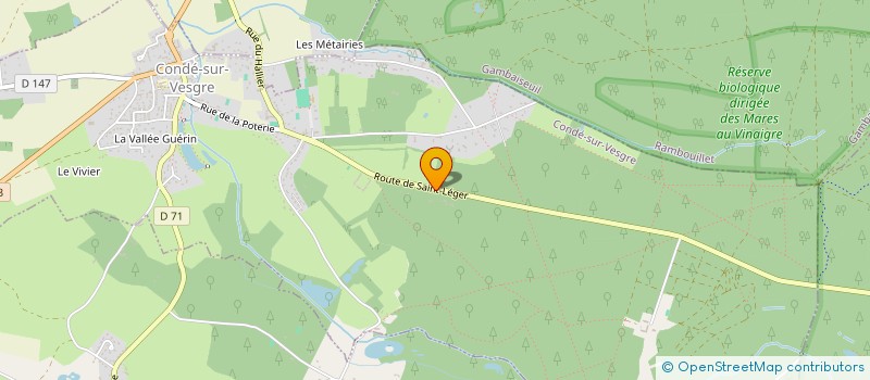 localisation de l'entreprise CHASAM  CONDE-SUR-VESGRE