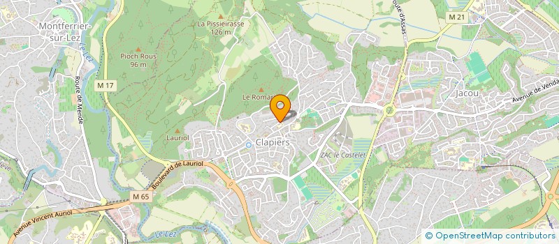 localisation de l'entreprise CHASEB  CLAPIERS