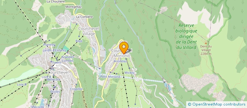 localisation de l'entreprise CHASKI à COURCHEVEL