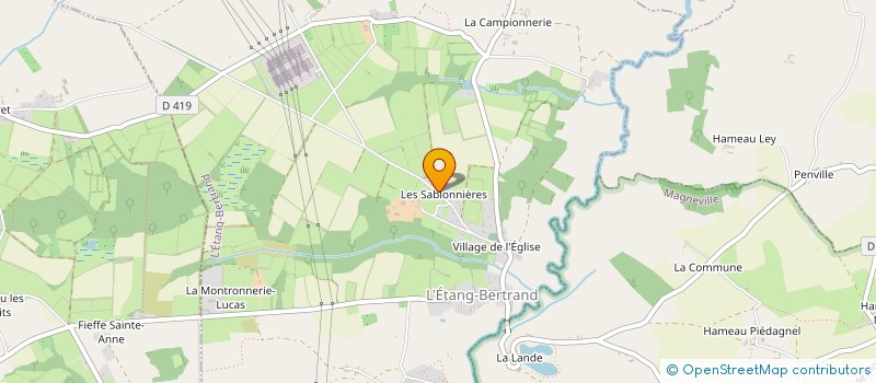 localisation de l'entreprise CHASLE  L'ETANG-BERTRAND