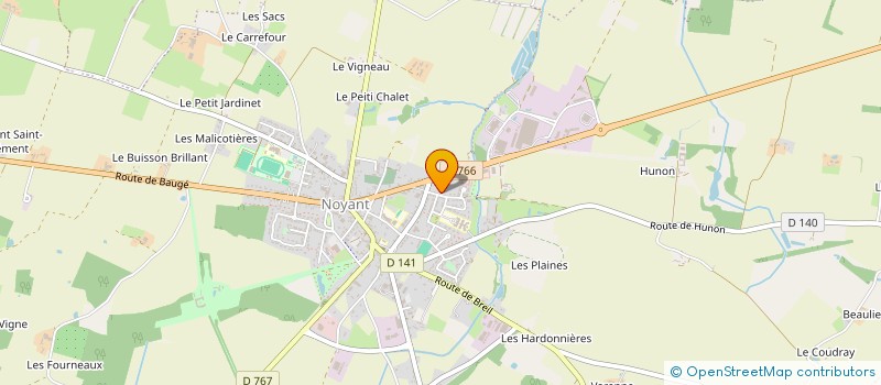 localisation de l'entreprise CHASLE BOSTEAU SARL à NOYANT-VILLAGES