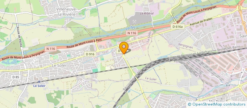 localisation de l'entreprise CHASSAGNAC - LLAPASSET  LE SOLER