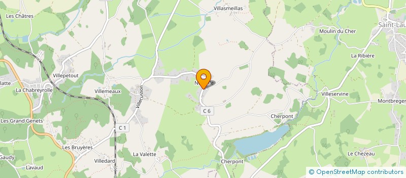 localisation de l'entreprise CHASSAGNARD SAS à SAINTE-FEYRE