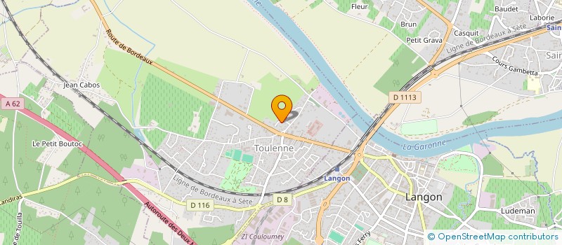 localisation de l'entreprise CHASSAGNE LANGON à TOULENNE