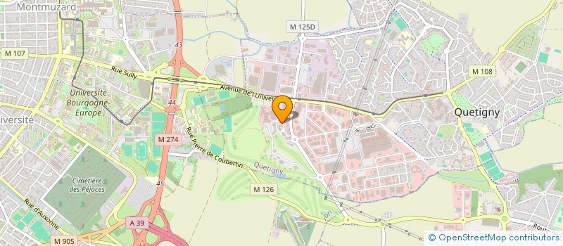 localisation de l'entreprise CHASSAIN JEROME  QUETIGNY