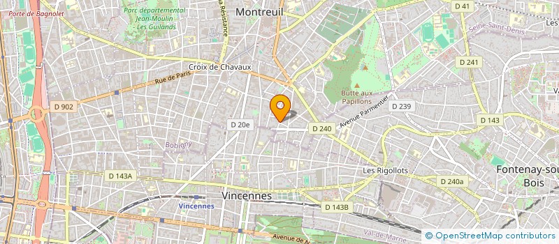 localisation de l'entreprise CHASSAING MARCE à MONTREUIL