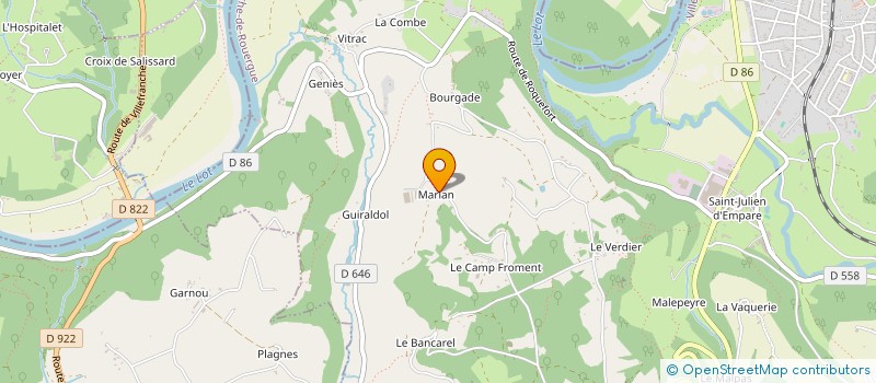 localisation de l'entreprise CHASSAING-TRAPY ENERGIE  CAPDENAC-GARE