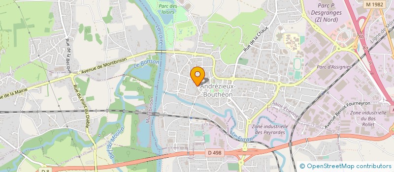 localisation de l'entreprise CHASSE AMICALE DE SAINT CYPRIEN  ANDREZIEUX-BOUTHEON