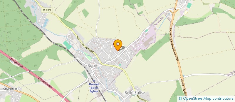 localisation de l'entreprise CHASSE COMMUNALE DE BORNEL  BORNEL