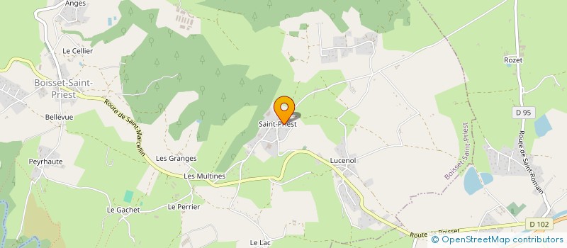 localisation de l'entreprise CHASSE COMMUNALE DE ST MARCELLIN EN FOREZ  BOISSET-SAINT-PRIEST