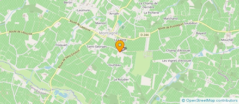 localisation de l'entreprise CHASSE DE CHAMP MARTIN  MONTAGNE