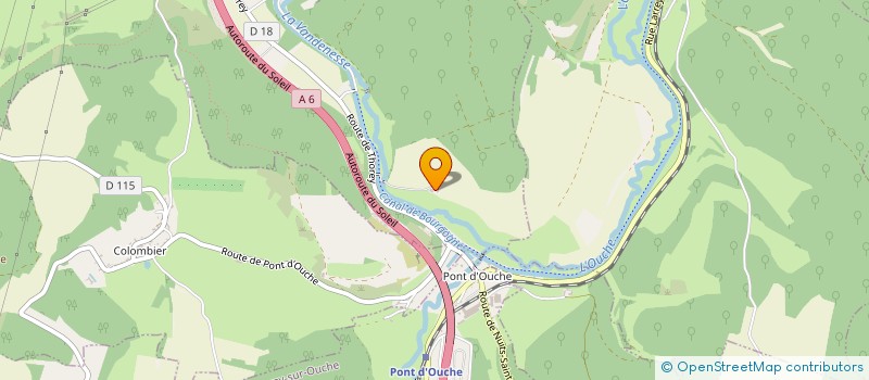 localisation de l'entreprise CHASSE DE LA PEUTE COMBE  CRUGEY