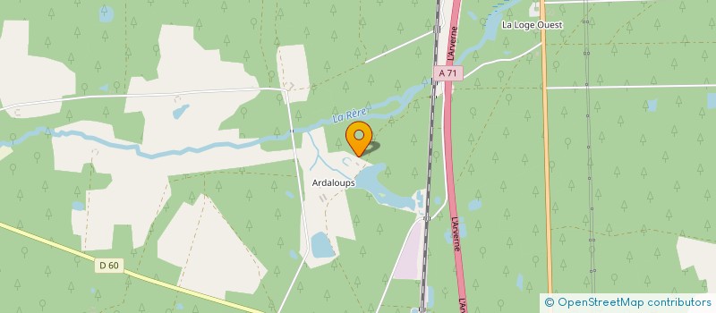 localisation de l'entreprise CHASSE DES ARDALOUPS  THEILLAY