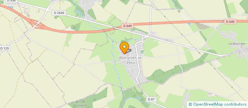 localisation de l'entreprise CHASSE DES BOIS DE WARGNIES LE PETIT à WARGNIES-LE-PETIT