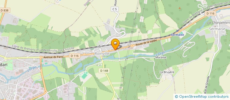 localisation de l'entreprise CHASSE DES COLOMBIERS  ROINVILLE