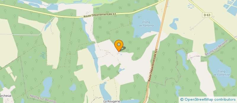 localisation de l'entreprise CHASSE DU PARADIS  NEUNG-SUR-BEUVRON