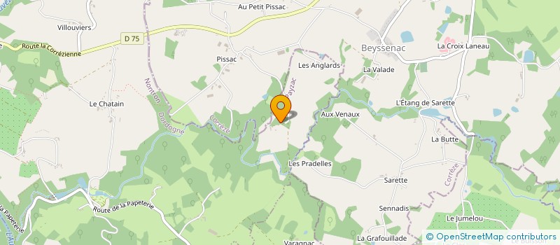 localisation de l'entreprise CHASSE MARIE-FRANCOIS DU BOCAGE  LANOUAILLE