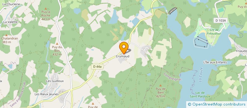 localisation de l'entreprise CHASSE PECHE NATURE 87 à SAINT-PARDOUX-LE-LAC